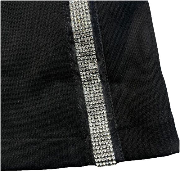 Dolls Kill Poster Flare Pants Womens L Black Silver Sequins Gothic Punk Festival - Picture 2 of 11